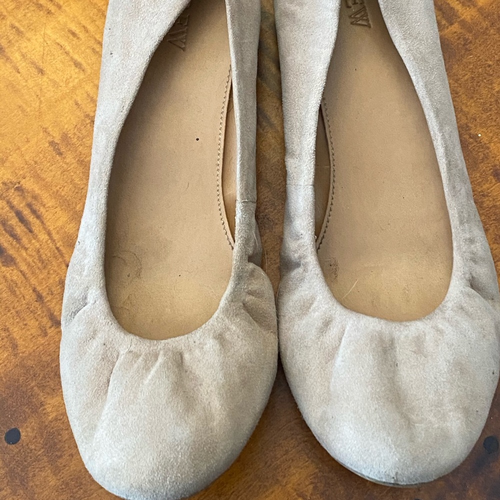 J. Crew, tan ballet flats, size 9